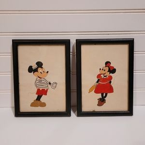 Vintage Mickey & Minnie Original Art